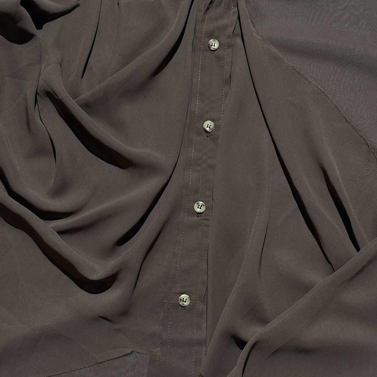 Edward Cuming draped sheer shirt Size US L / EU 52-54 / 3 - 5 Thumbnail