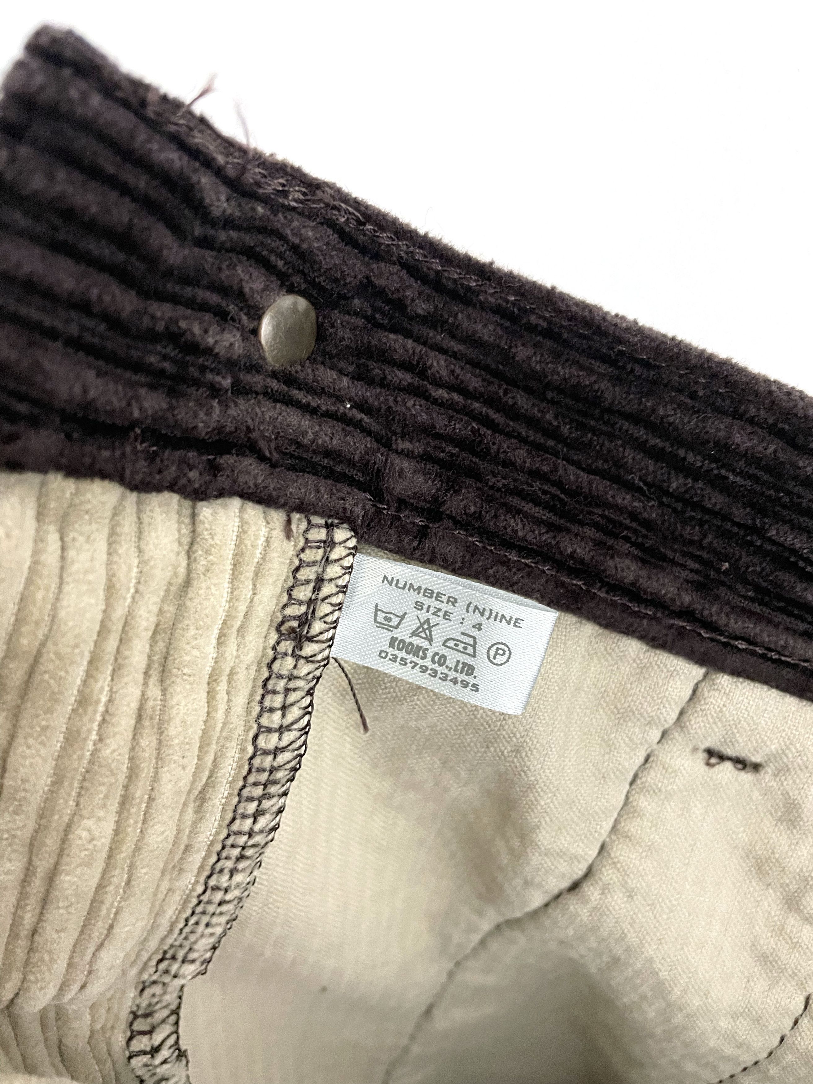 Number (N)ine 2000's Patchwork Corduroy Pants Size US 36 / EU 52 - 10 Thumbnail