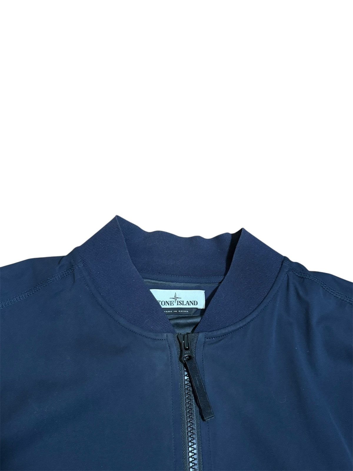 Stone Island 🔥850$ Stone Island Light Soft Shell Grid Bomber Jacket Navy Size US L / EU 52-54 / 3 - 9 Thumbnail