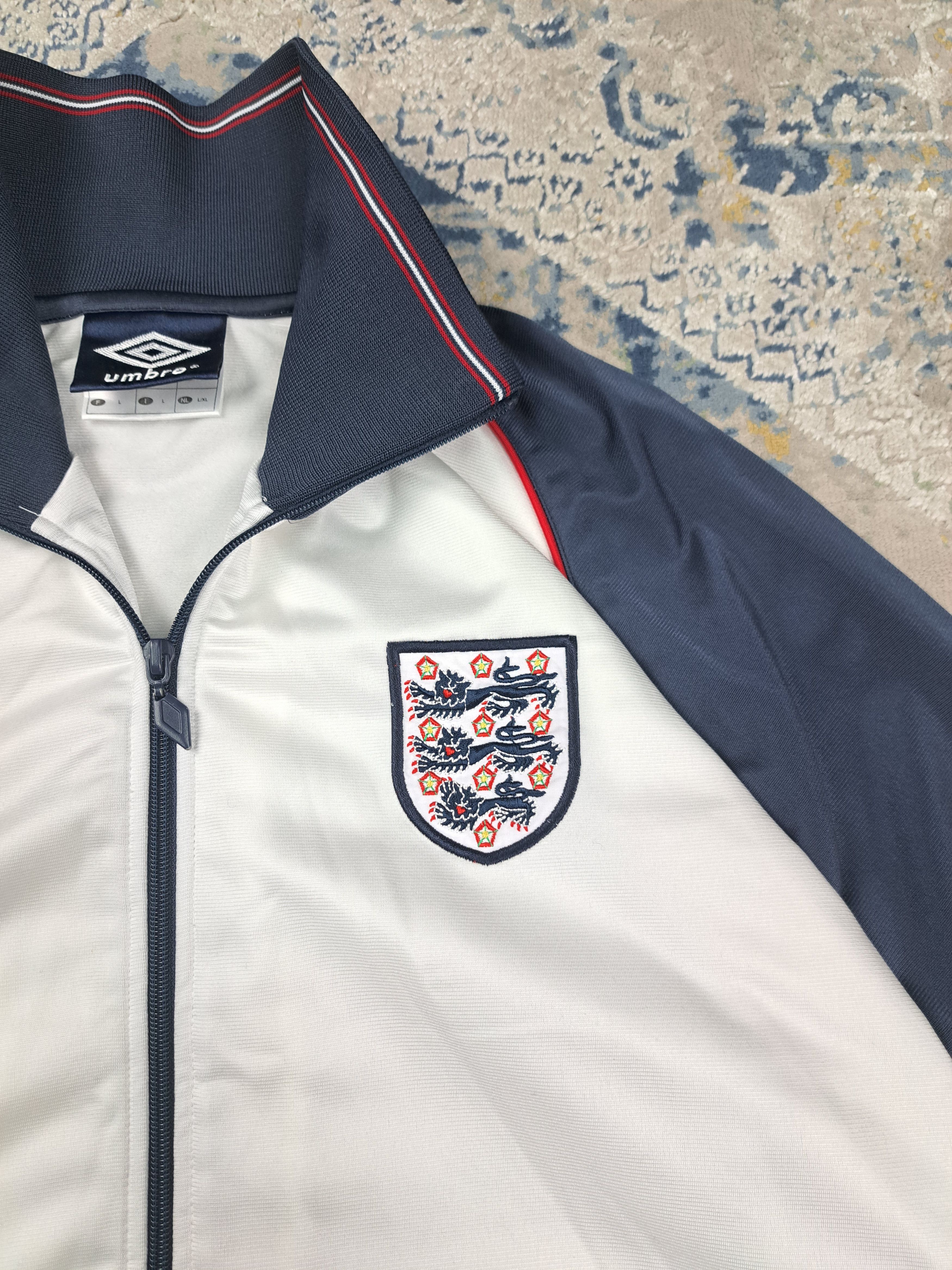 Umbro Vintage 00s Umbro England Track Jacket Blokecore Soccer Size US L / EU 52-54 / 3 - 3 Thumbnail