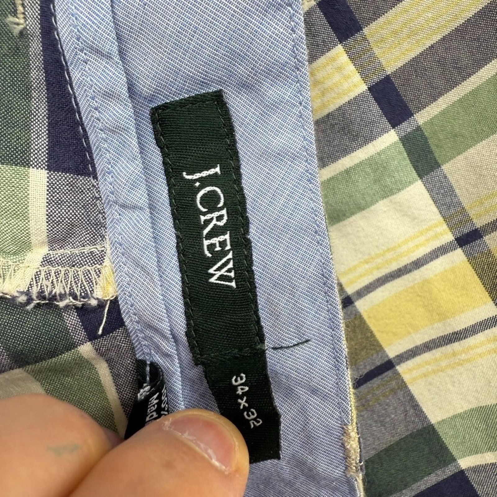 J.Crew J Crew Pants men's 34x32 Green Plaid Preppy Golf Cricket Size US 34 / EU 50 - 8 Thumbnail