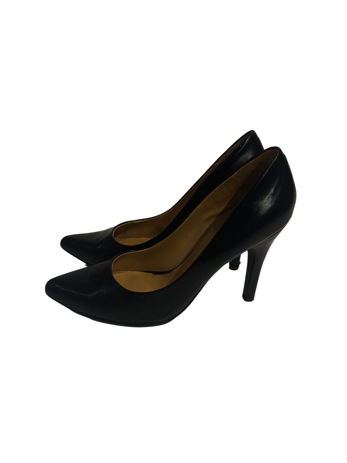 Nine West Black leather Heels.wf1015 Size US 5.5 / IT 35.5 - 2 Thumbnail