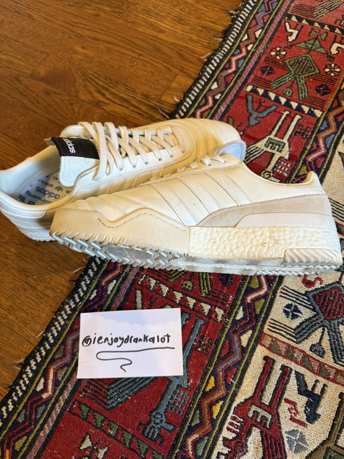 Adidas × Alexander Wang adidas AW B-Ball Soccer Alex Wang White/Clear/Brown Size US 12 / EU 45 - 2 Thumbnail
