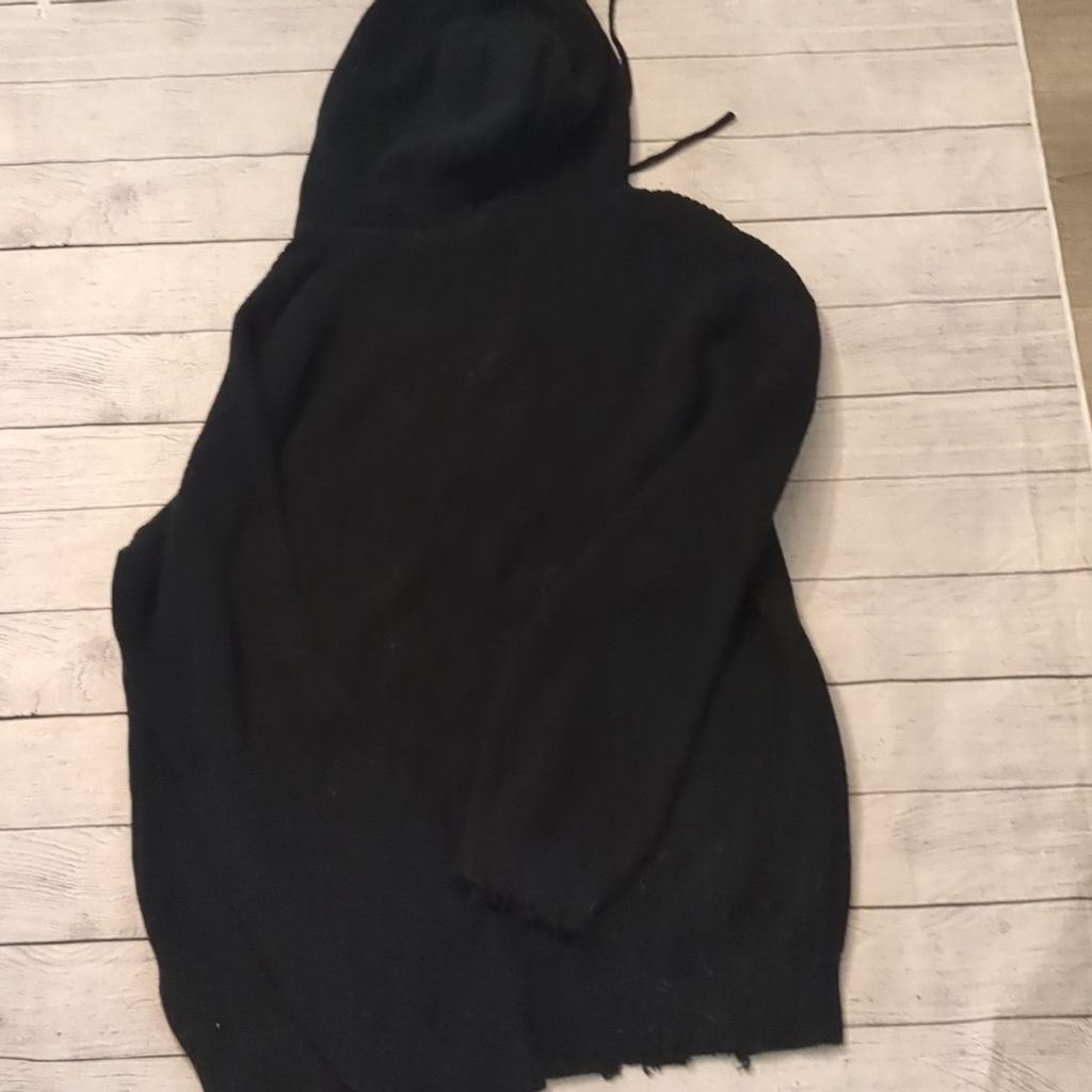 Rta RtA black hooded cable knit sweater size medium Size M / US 6-8 / IT 42-44 - 2 Thumbnail