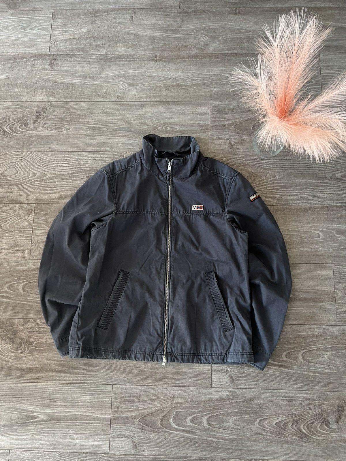 Napapijri × Vintage ‼️Vintage Napapijri Heavy Hard Cotton Streetwear Jacket‼️ Size US XL / EU 56 / 4 - 9 Thumbnail