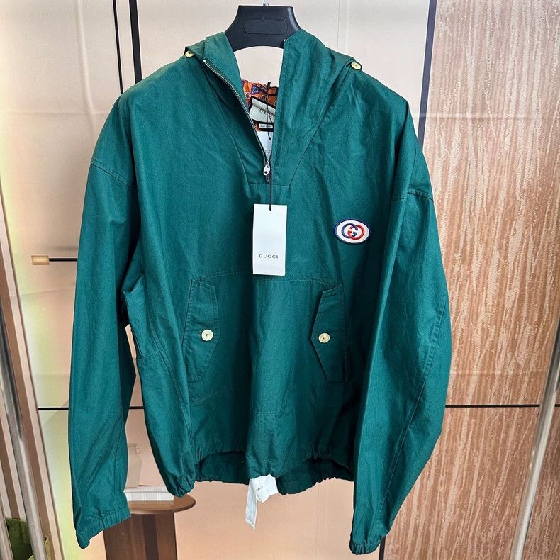 Gucci Gucci Half-zipper double G windbreaker jacket jacket 2501-N Size US M / EU 48-50 / 2 - 1 Thumbnail