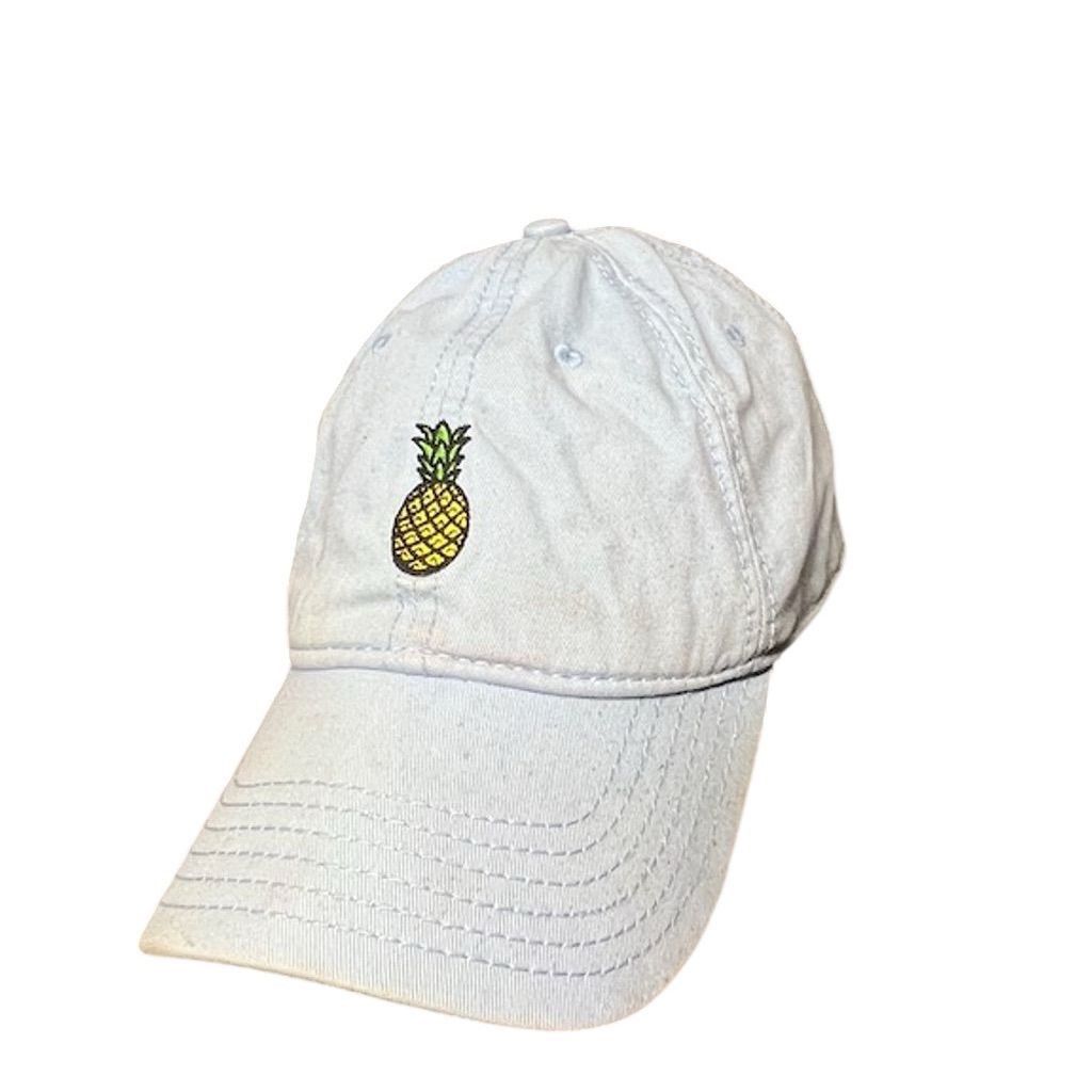 Pineapple Connection Baby Blue Vintage Pineapple Embroidered Cap Size ONE SIZE - 3 Thumbnail