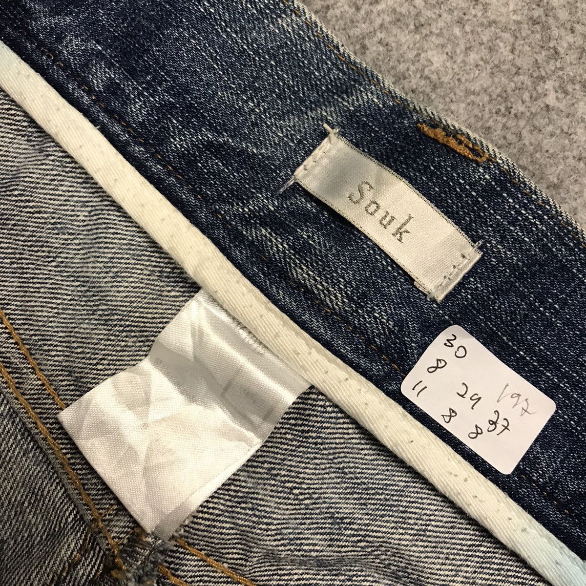 Japanese Brand DISTRESSED JEANS SOUK DENIM PANTS Size US 30 / EU 46 - 16 Thumbnail