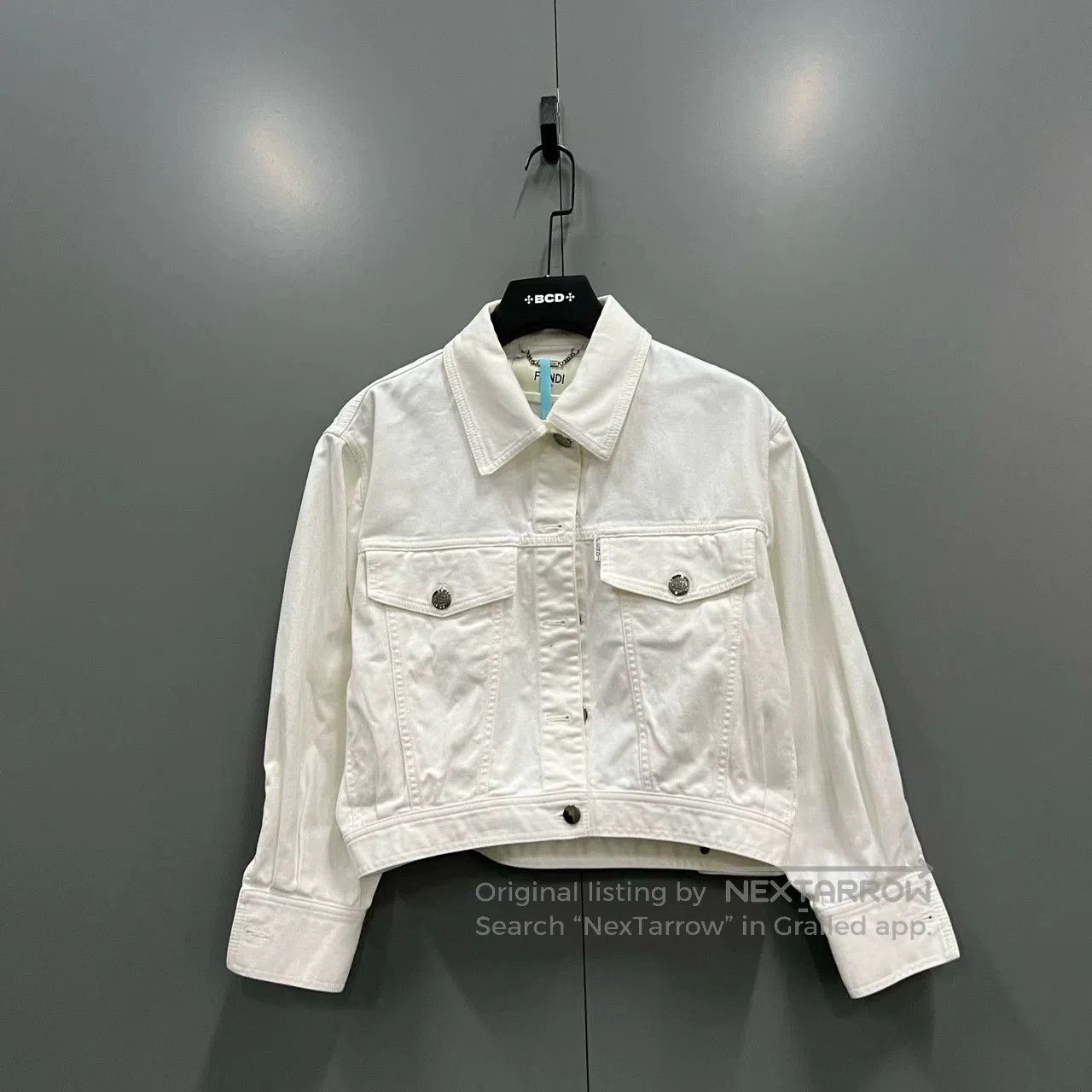 Fendi Fendi White Denim Jacket. Size S / US 4 / IT 40 - 1 Thumbnail
