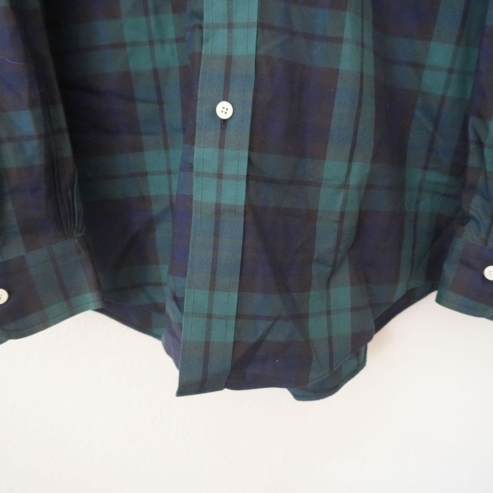 Brooks Brothers Brooks Brothers Button Down Shirt Men's M Green/Blue Cotton Size US M / EU 48-50 / 2 - 2 Thumbnail