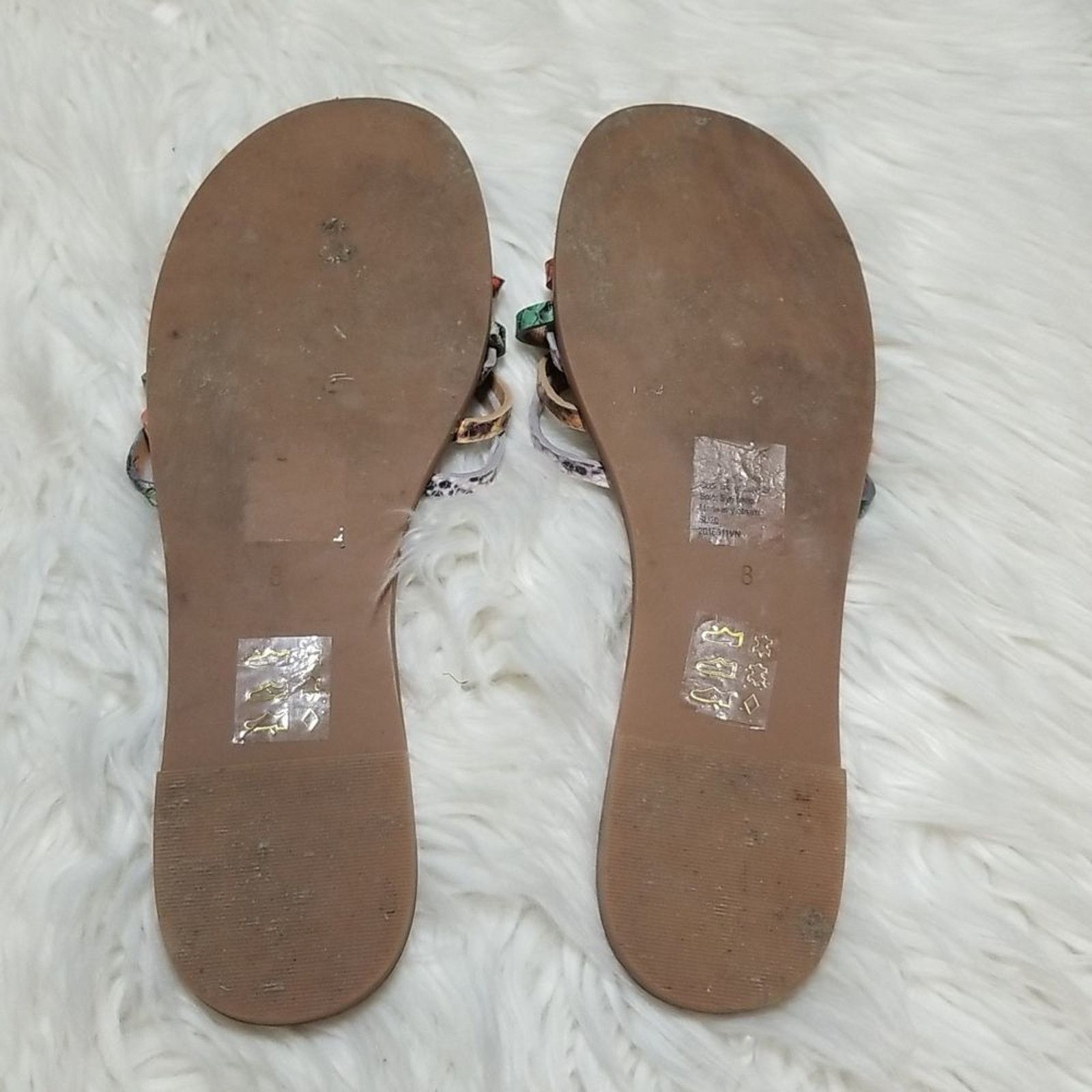 Madewell Madewell Tracie Snakeskin Print Leather Slide Sandals Size US 8 / IT 38 - 6 Thumbnail