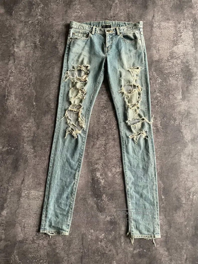 Saint Laurent Paris Saint Laurent Paris Extensive Destruction Size US 28 / EU 44 - 1 Thumbnail