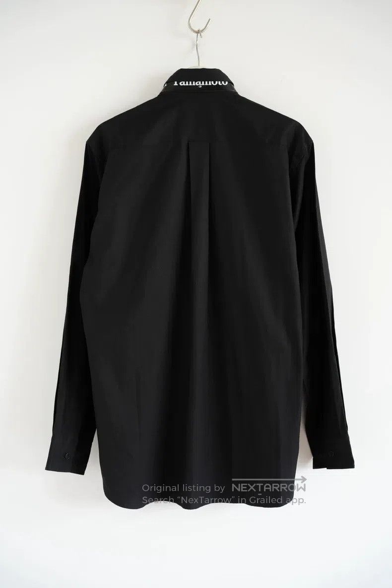 Yohji Yamamoto YOHJI YAMAMOTO Slogan Leather Collar Shirt Size US L / EU 52-54 / 3 - 2 Thumbnail