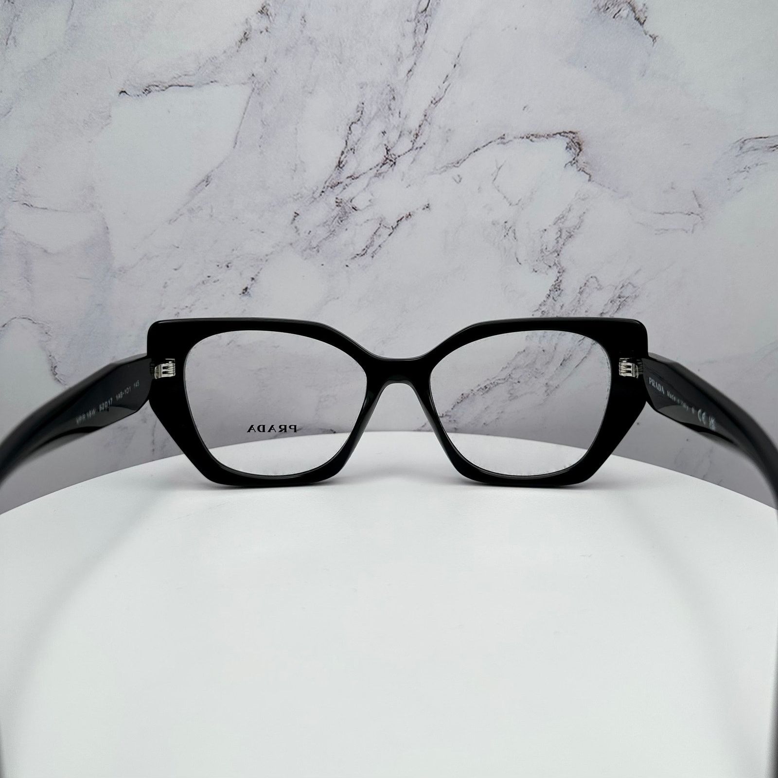 Prada New Prada Eyeglasses Women Black Symbole Logo Glasses 52mm Size ONE SIZE - 6 Thumbnail