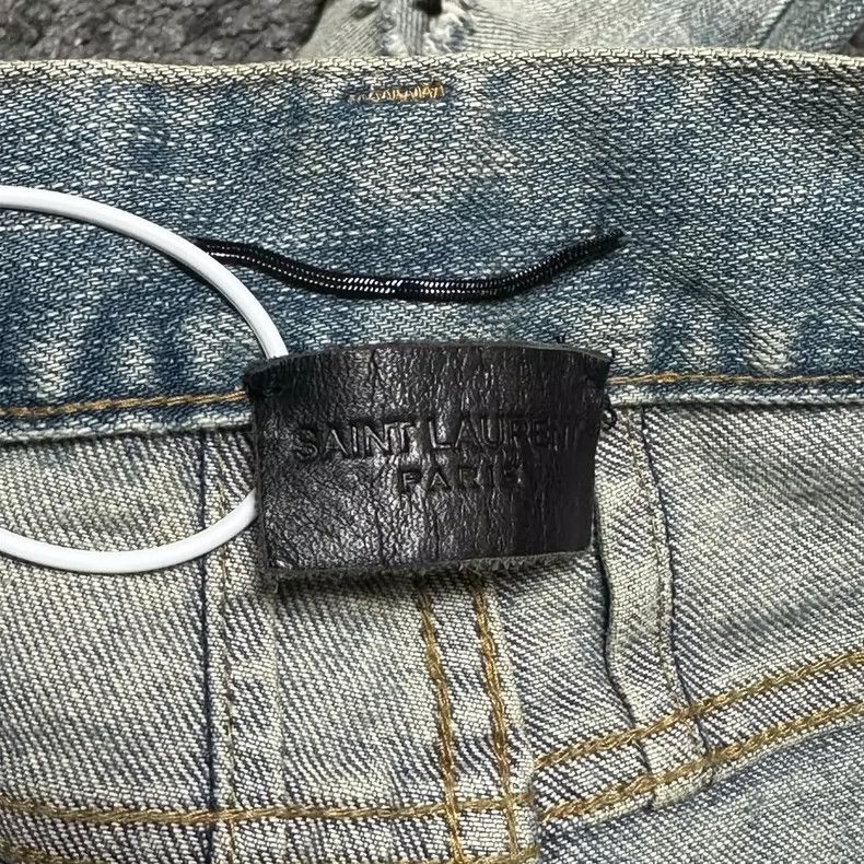 Polo Ralph Lauren RALPH LAUREN Make old wash jeans trousers with holes. Size US 29 - 3 Thumbnail