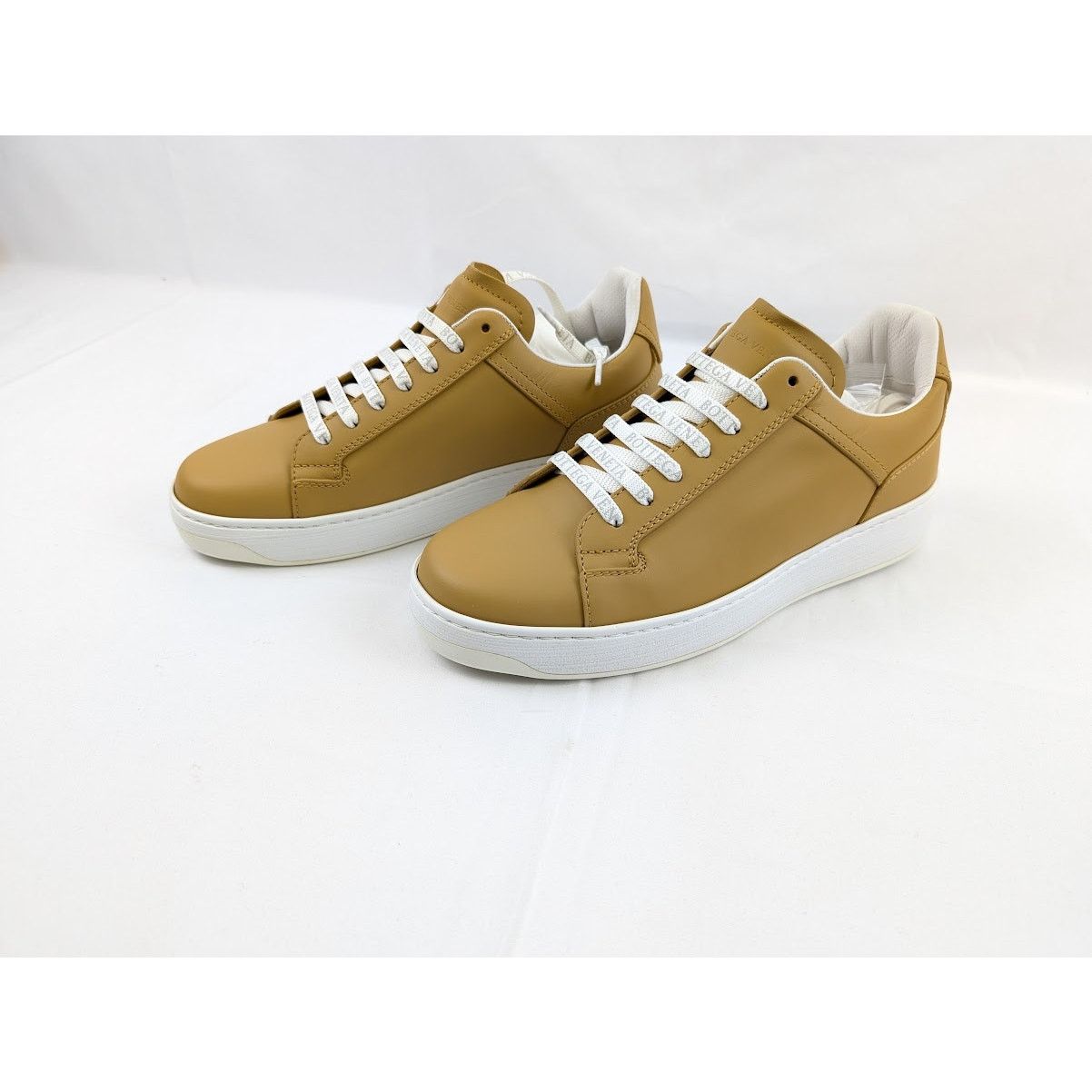 Bottega Veneta o1rshd1 Bolt Calf Sneaker Pelle S.GOMM in Butterscotch Size US 7 / EU 40 - 19 Thumbnail