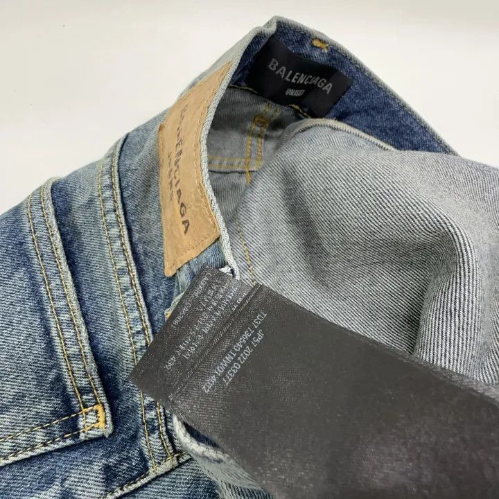 Balenciaga Balenciaga Balenciaga Blue HighWaisted Denim Pants -2507 Size US 27 - 4 Thumbnail
