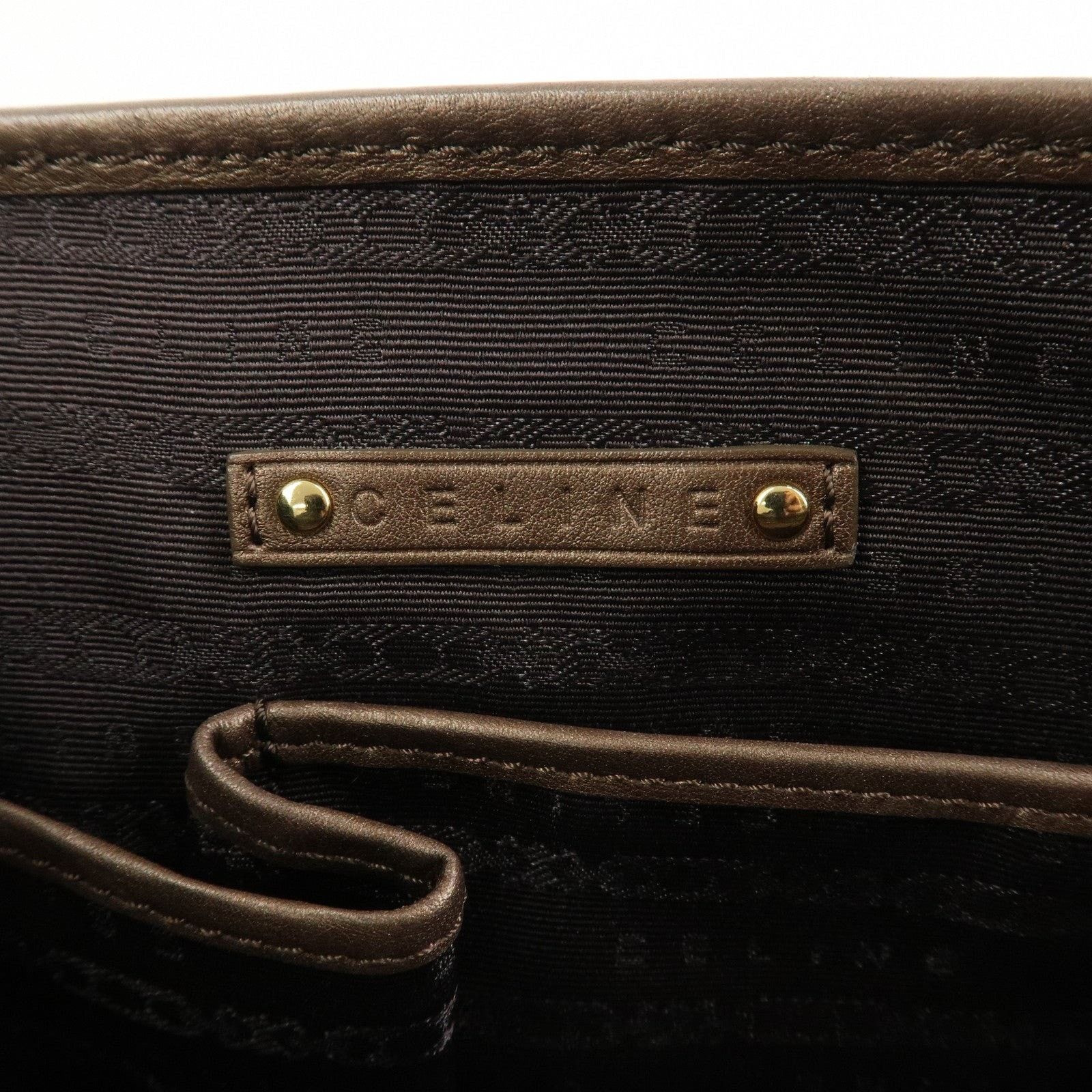 Celine Celine Macadam Boogie Suede Satchel Tan Size ONE SIZE - 8 Thumbnail