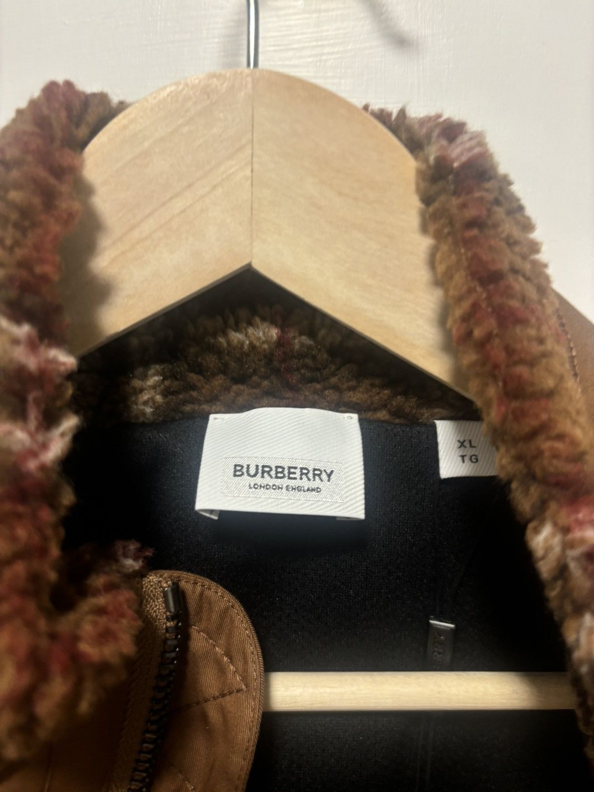 Burberry Burberry Brown Vintage Check Fleece Funnel Neck Jacket Size US XL / EU 56 / 4 - 11 Thumbnail