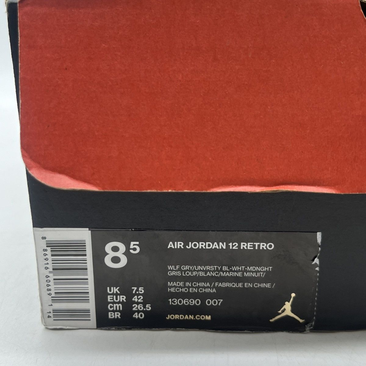 Jordan Brand Air Jordan 12 grey university blue Size US 8.5 / EU 41-42 - 6 Thumbnail
