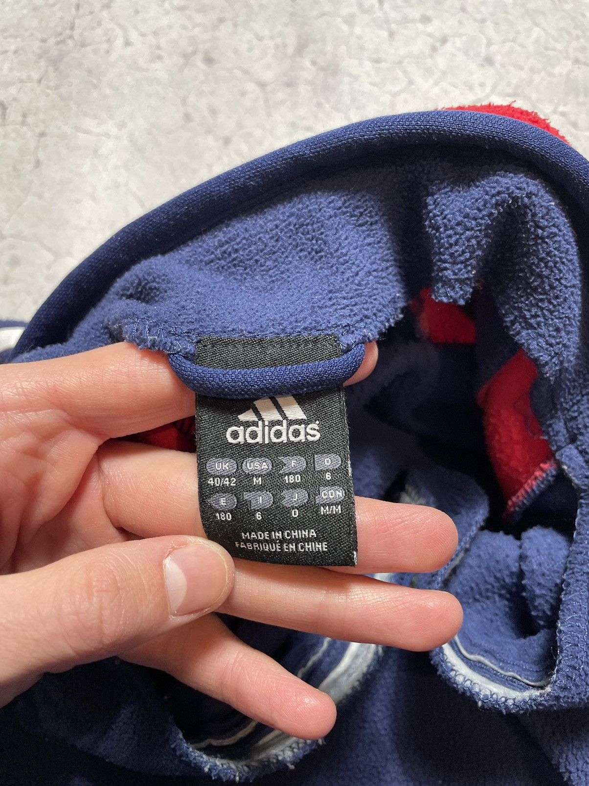 Adidas Vintage Fleece Sweatshirt 1/4 Adidas France National Team Size US M / EU 48-50 / 2 - 14 Thumbnail