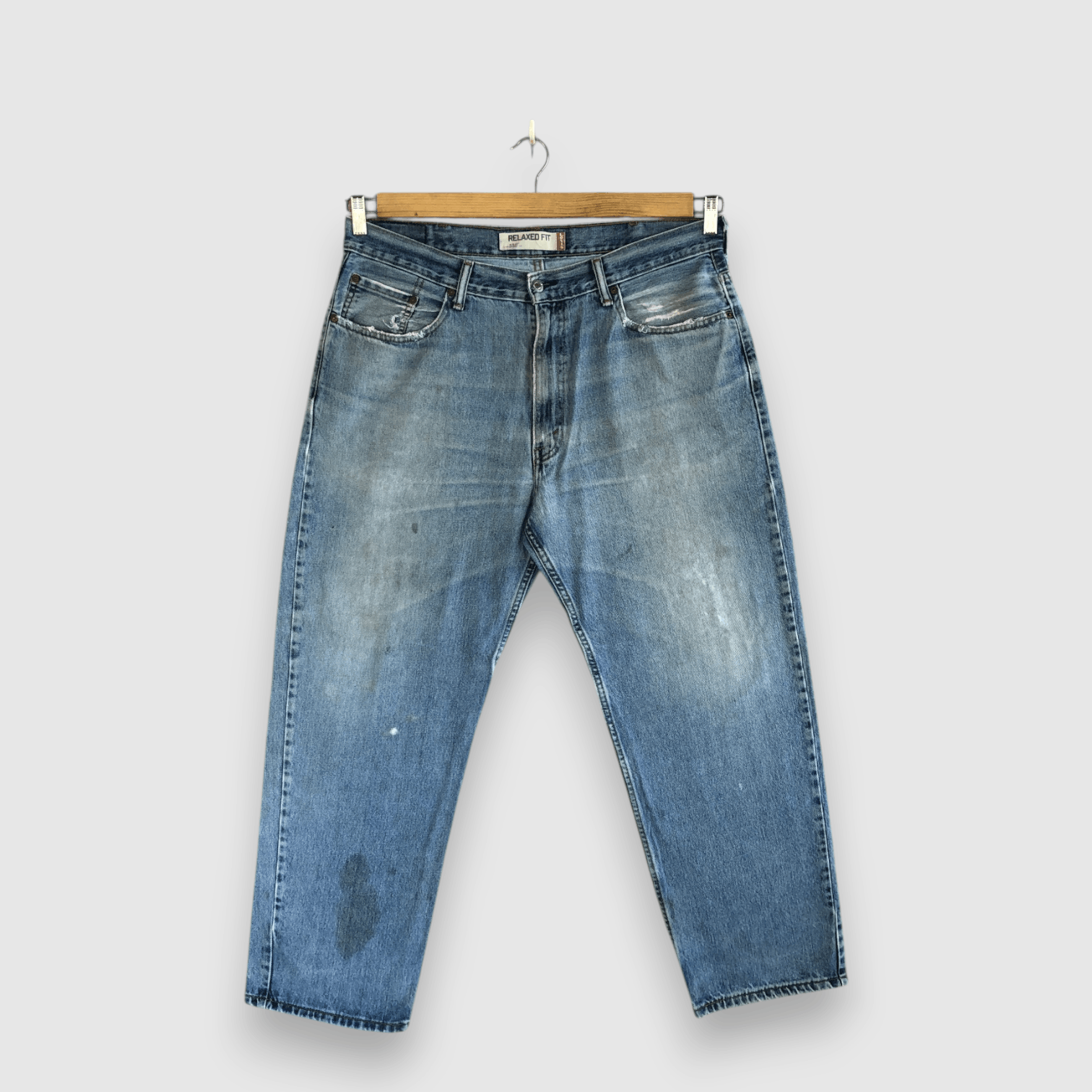 Levi's Vintage Levis 550 Baggy Jeans Levi's Faded Light Wash Denim Size US 36 / EU 52 - 1 Thumbnail