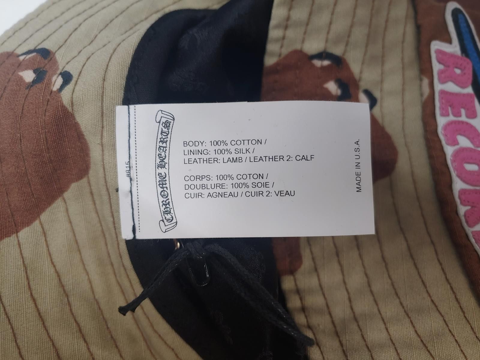 Chrome Hearts CHROME HEARTS MATTY BOY SEX RECORDS DESERT CAMO BUCKET HAT Size ONE SIZE - 3 Thumbnail