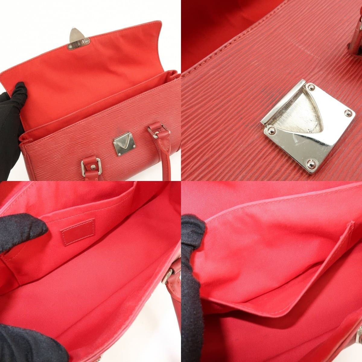 Louis Vuitton Louis Vuitton Epi Segur PM Satchel Red Size ONE SIZE - 7 Thumbnail