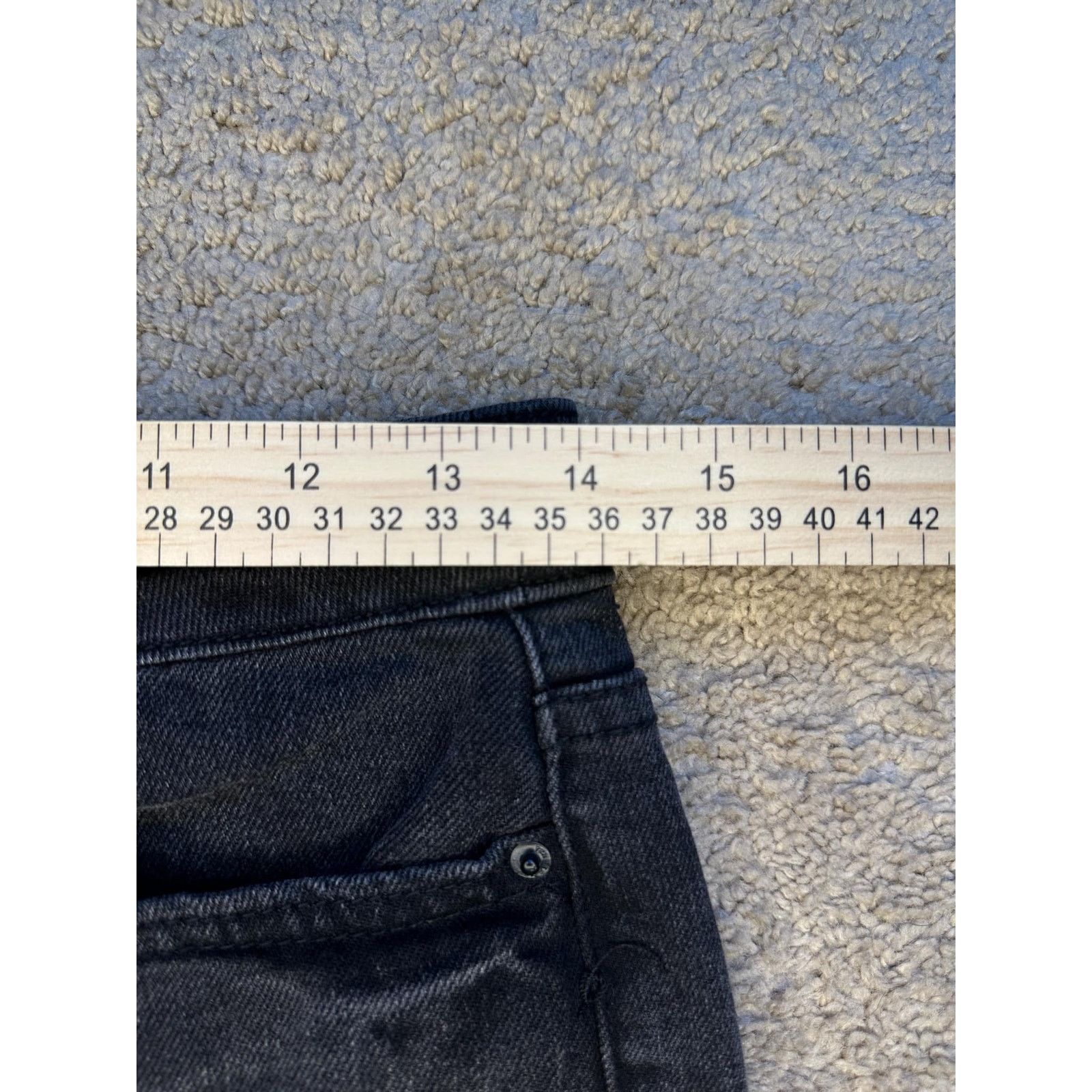Other YMI Dream Denim Distressed Straight Jeans Black Women's 28 Size 28" / US 6 / IT 42 - 9 Thumbnail