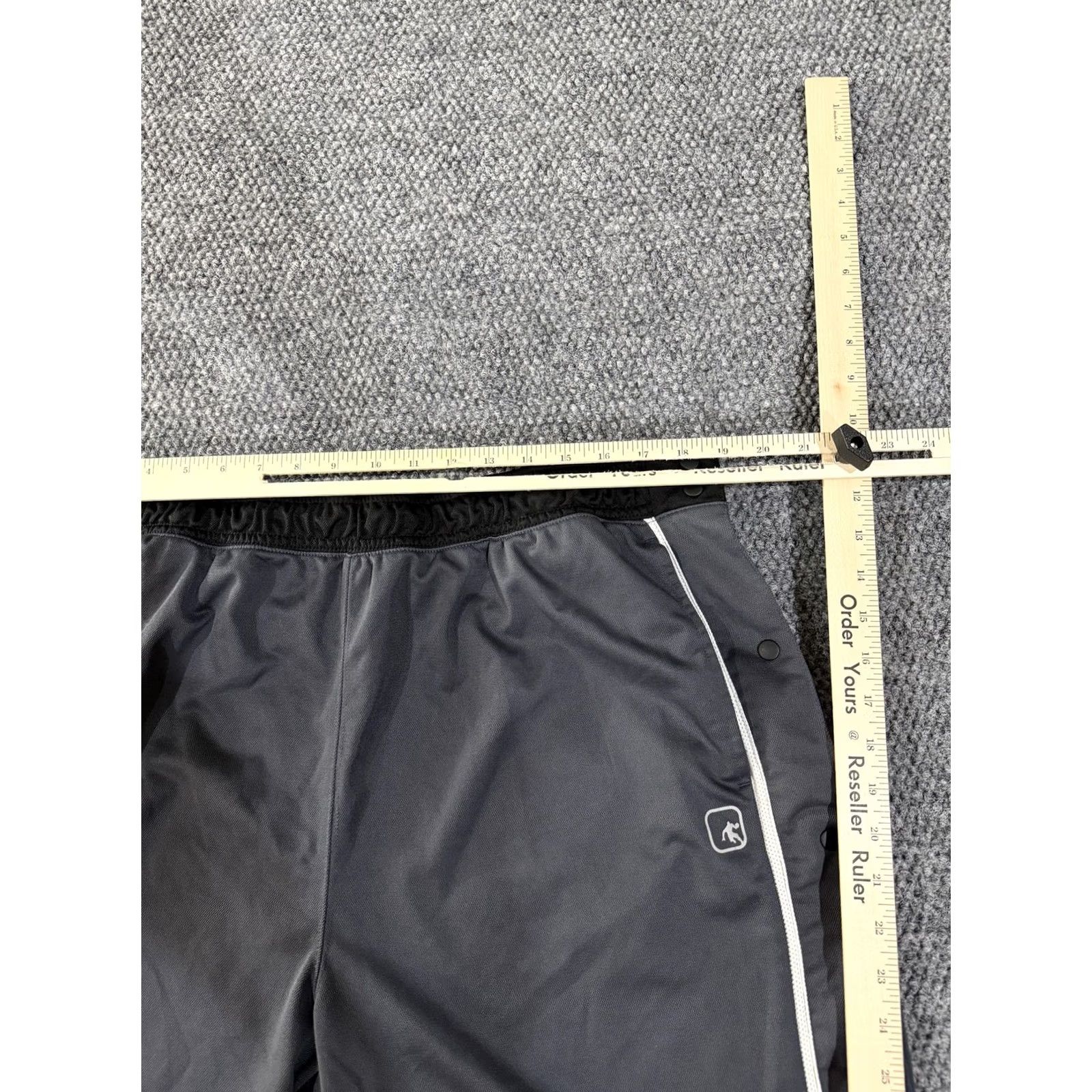 Vintage AND1 Track Pants Mens 2XL Gray Snap Tearaway Side Stripe Basketball Athletic Size US 39 - 4 Thumbnail