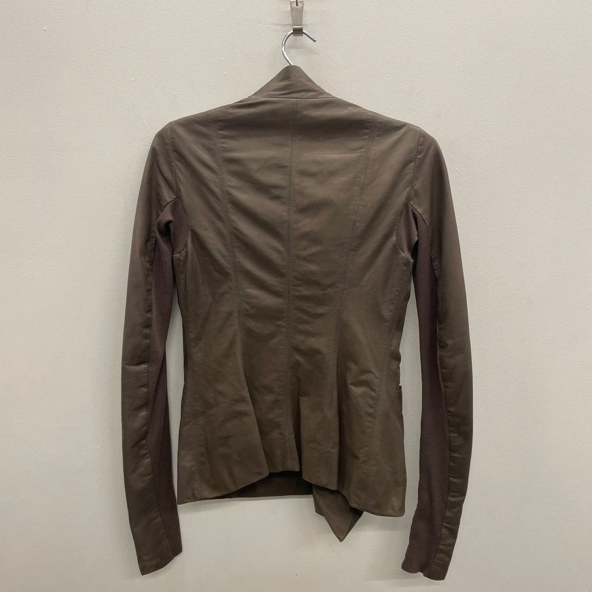 Rick Owens FW06 Rick Owens “DUSTOLATOR” Asymmetrical Biker Jacket Size XS / US 0-2 / IT 36-38 - 2 Thumbnail