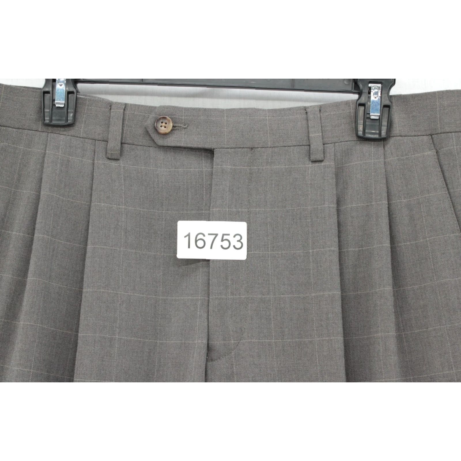 Polo Ralph Lauren Ralph Lauren Pants Mens 34x30 Gray Plaid Windowpane Cuffed Preppy Office Casual Size US 34 / EU 50 - 8 Thumbnail