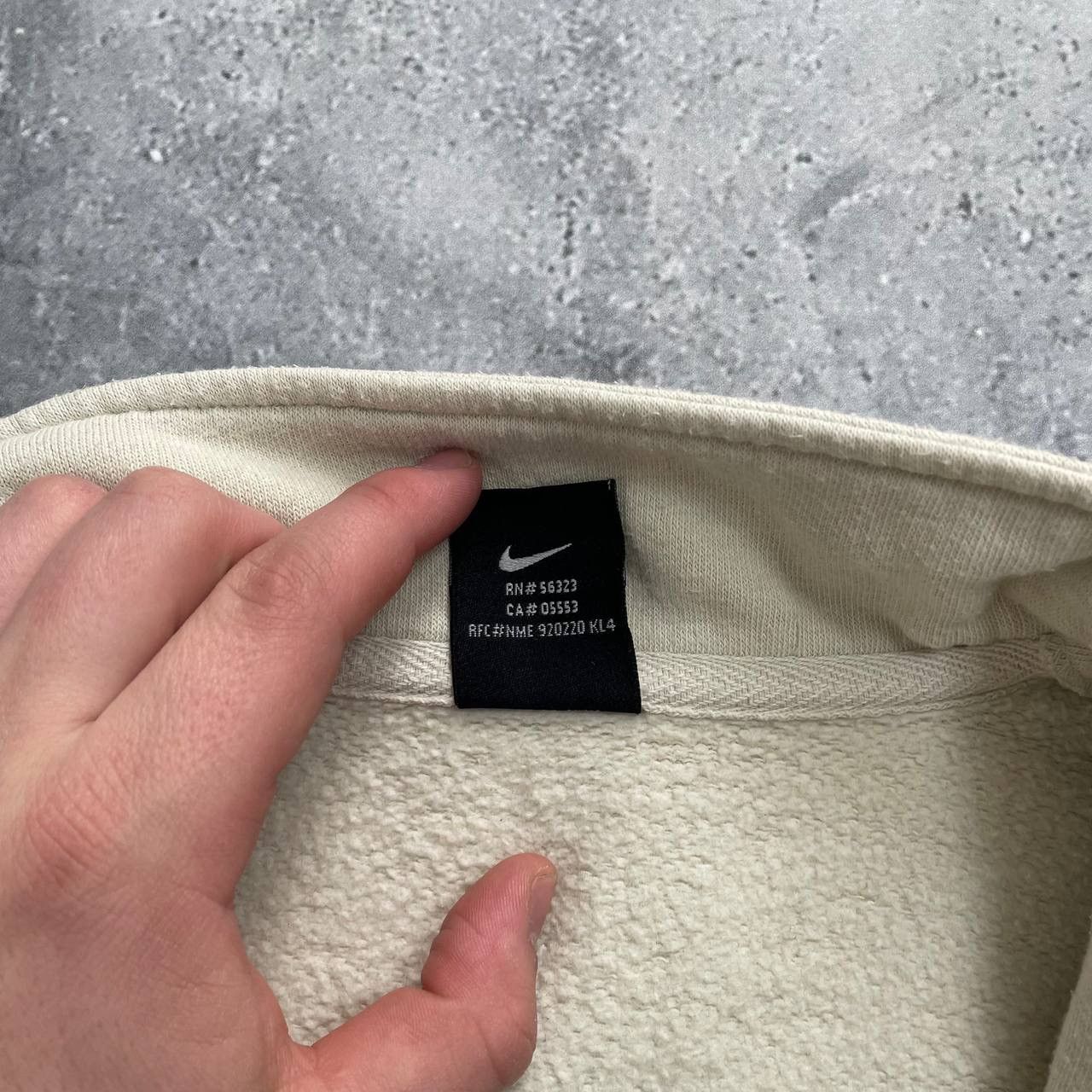 Nike × Vintage Vintage 2000s Nike Full-Zip Sweatshirt Beige Size M Size US M / EU 48-50 / 2 - 14 Thumbnail