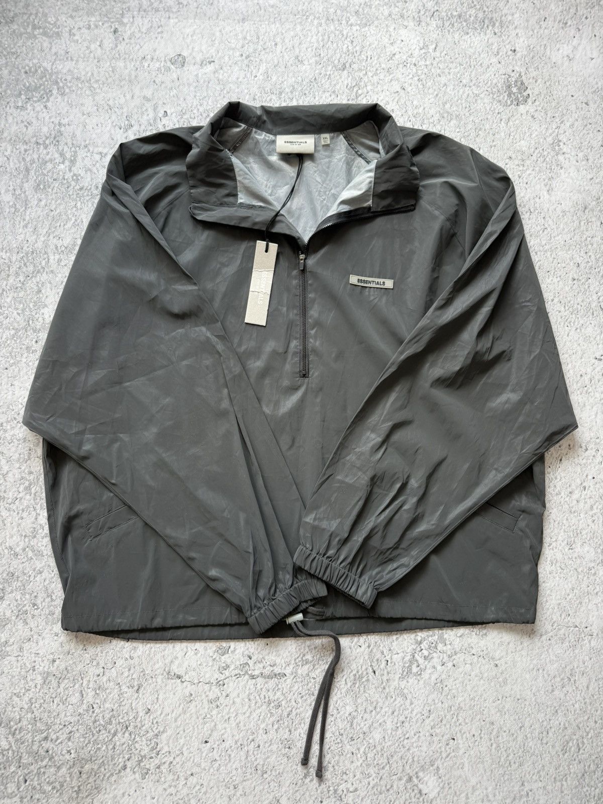 ジャケット・アウター FOG ESSENTIALS HALF ZIP TRACK JACKET M FEAR OF GOD ESSENTIALS HALF ZIP TRACK JACKET ANORAK Size