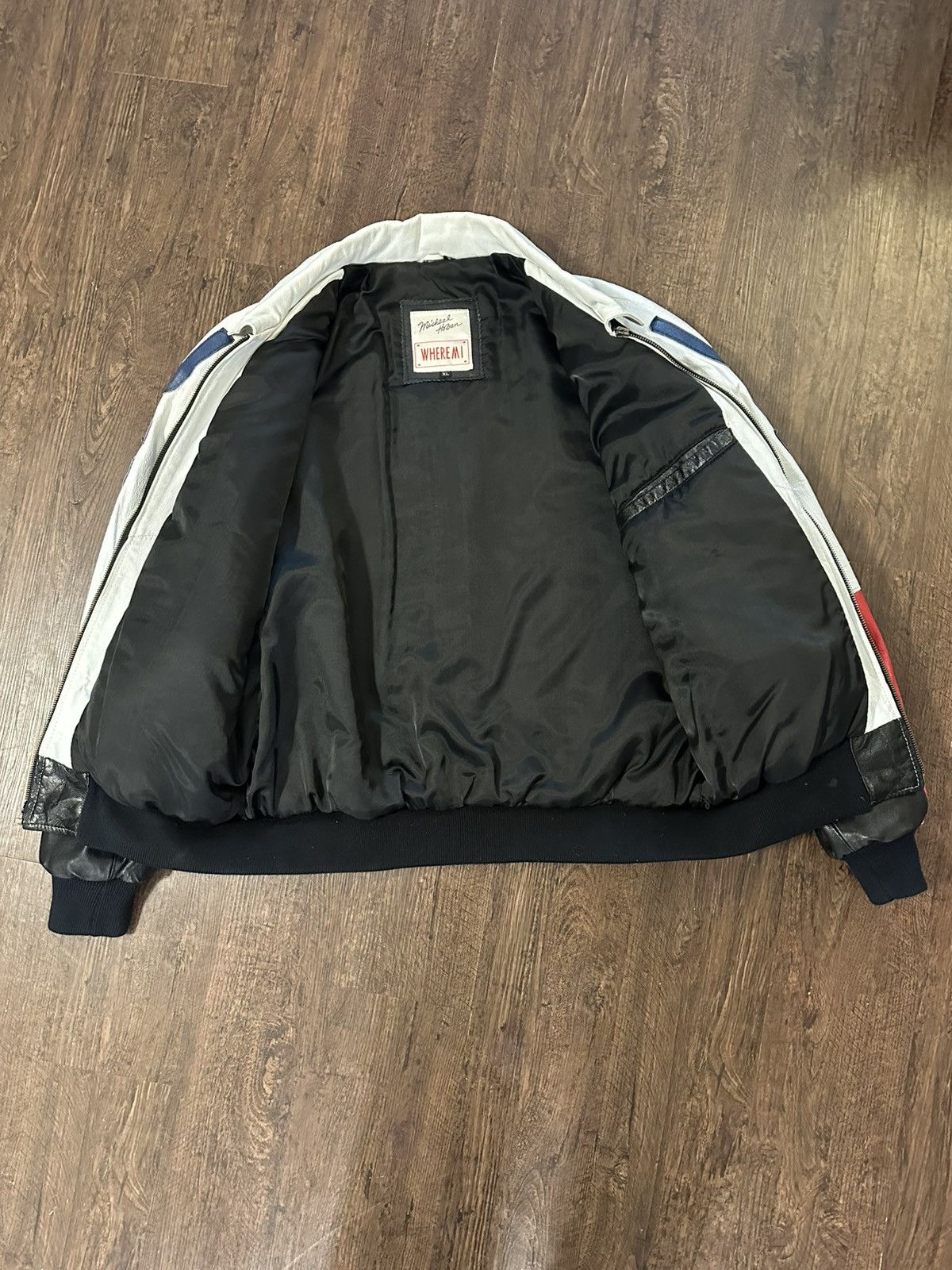 Michael Hoban Michael Hoban USA Leather Jacket (Broken Zipper) Size US XL / EU 56 / 4 - 4 Thumbnail