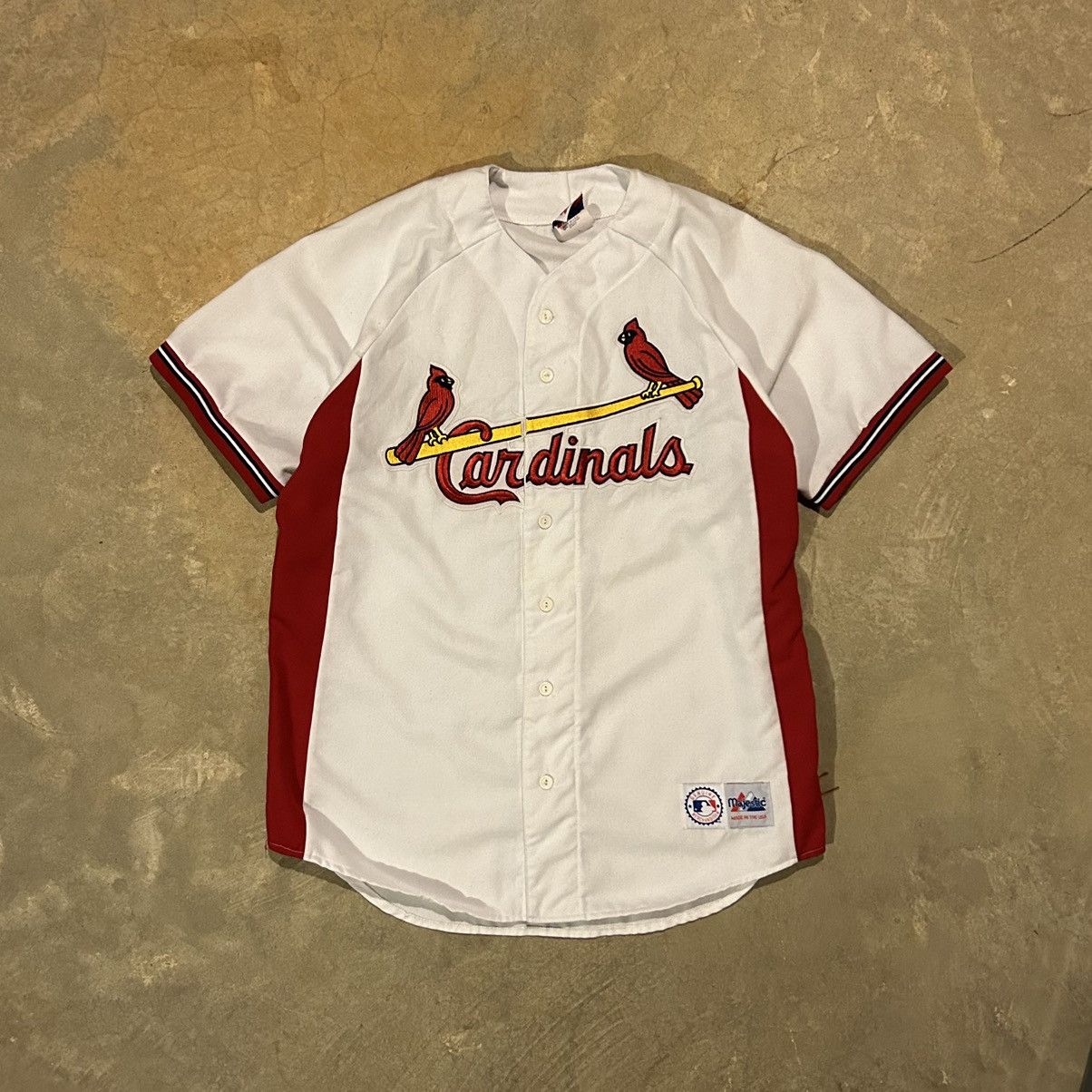 MLB × Majestic × Vintage Essential Vintage 90s St Louis Cardinals Baseball Jersey Size US L / EU 52-54 / 3 - 1 Thumbnail