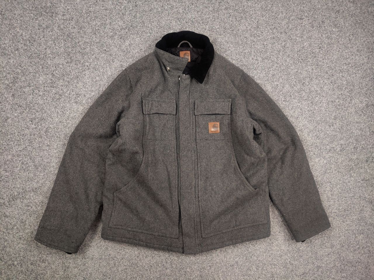 Carhartt Carhartt Wool Bray Logo Arctic Pocket Vintage coat Jacket Size US XL / EU 56 / 4 - 9 Thumbnail