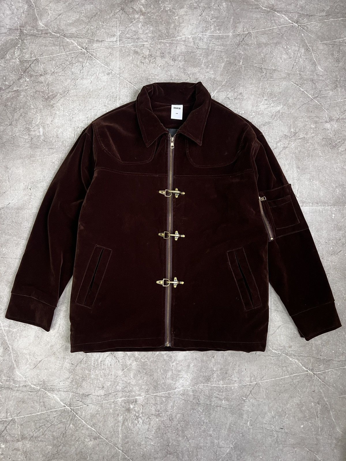 Hysteric Glamour Velvet brown jacket fireman claps bomber hysteric glamour Size US M / EU 48-50 / 2 - 1 Thumbnail