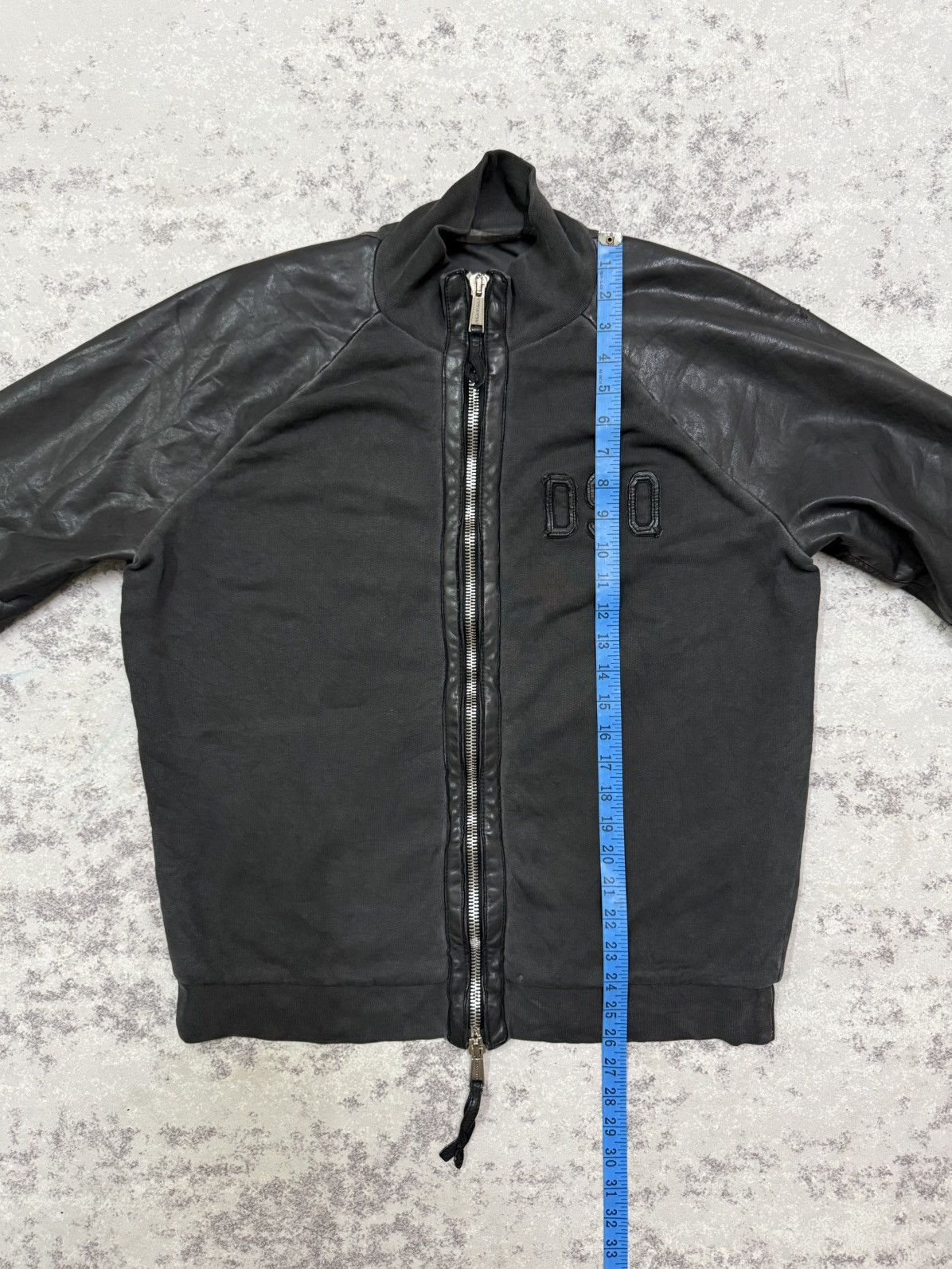 Dsquared2 Ds Quared 2 Horror Hcokey Sleeve Leather Bomber Jacket Size US M / EU 48-50 / 2 - 21 Thumbnail