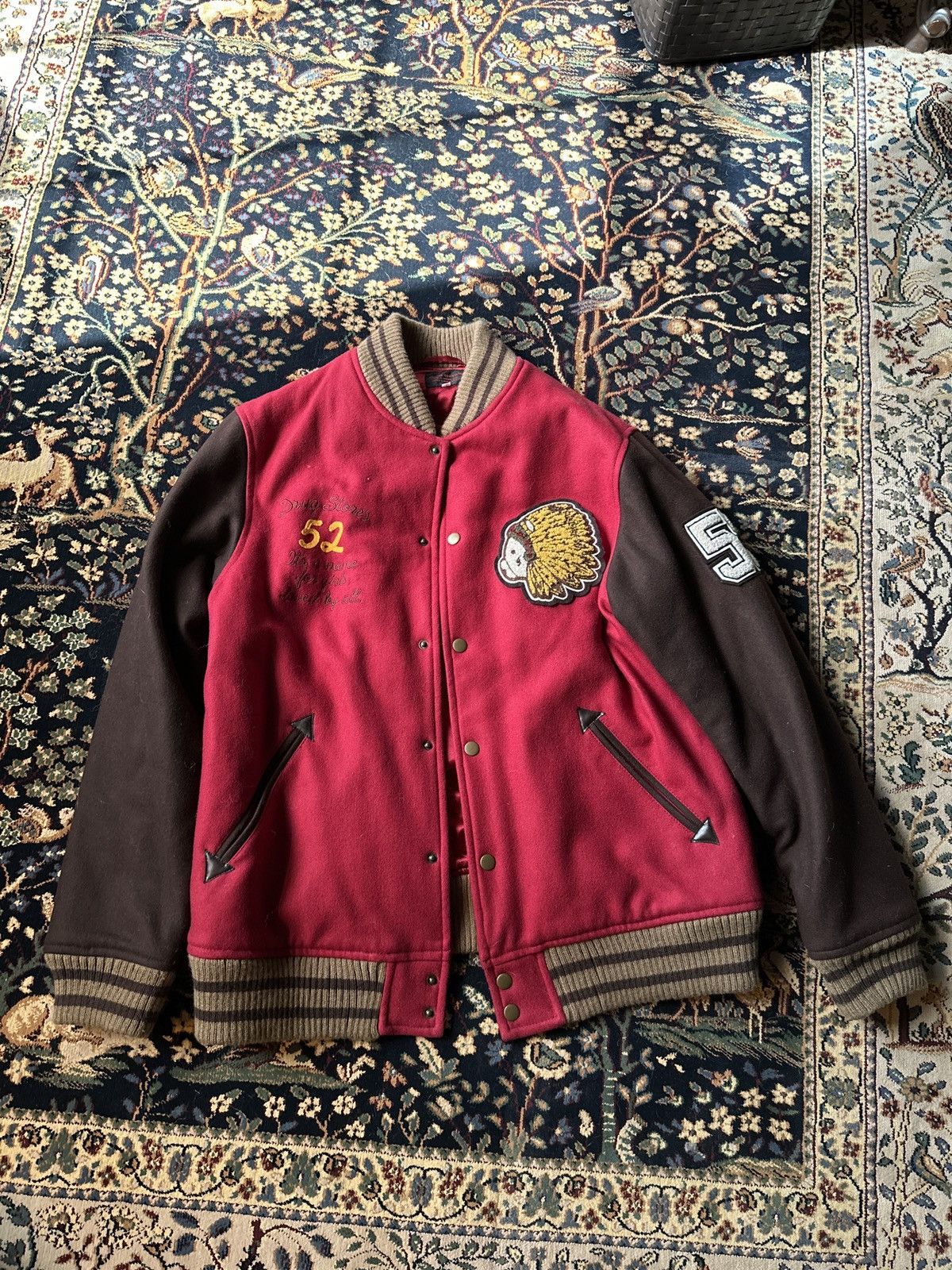Other Drug Store’s Varsity Jacket Red Burgundy Size US L / EU 52-54 / 3 - 1 Thumbnail