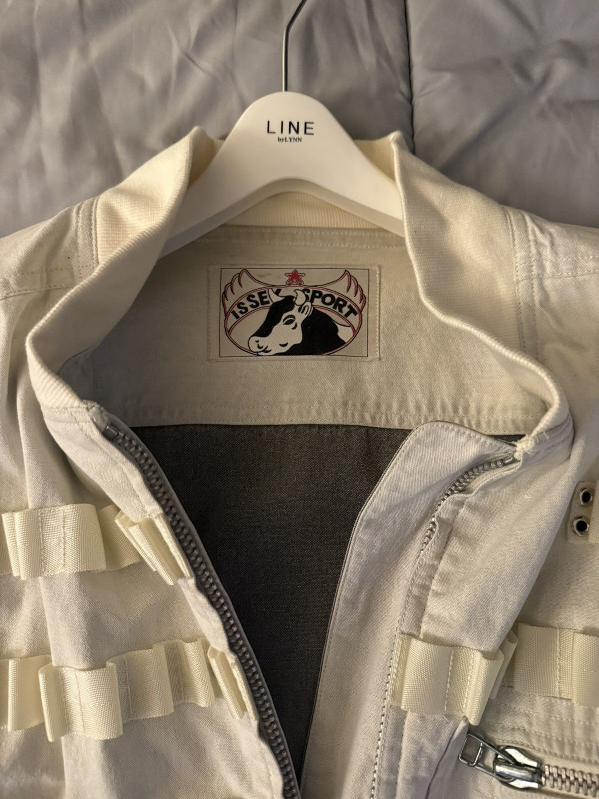 Issey Miyake (Rare!!) Issey Sport 80s cow label bomber jacket Size US XL / EU 56 / 4 - 3 Thumbnail