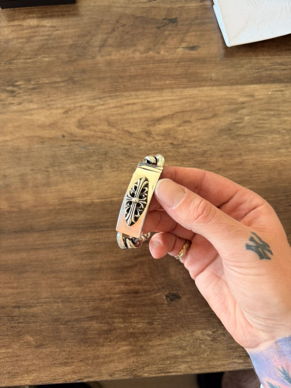 Chrome Hearts Chrome Hearts Cuban Bracelet 100% Authentic RARE Floral Size ONE SIZE - 19 Thumbnail