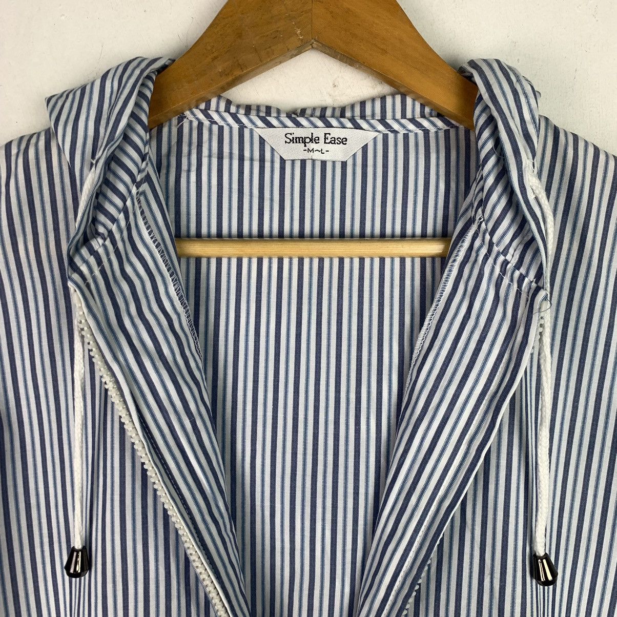 Japanese Brand Striped Full zipper Jacket with Hood Size US M / EU 48-50 / 2 - 10 Thumbnail