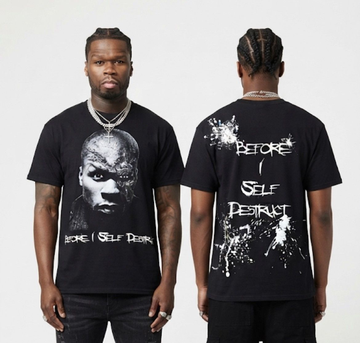 50 Cent 50 Cent Get Rich or Die Tryin' Graphic Design T-Shirt