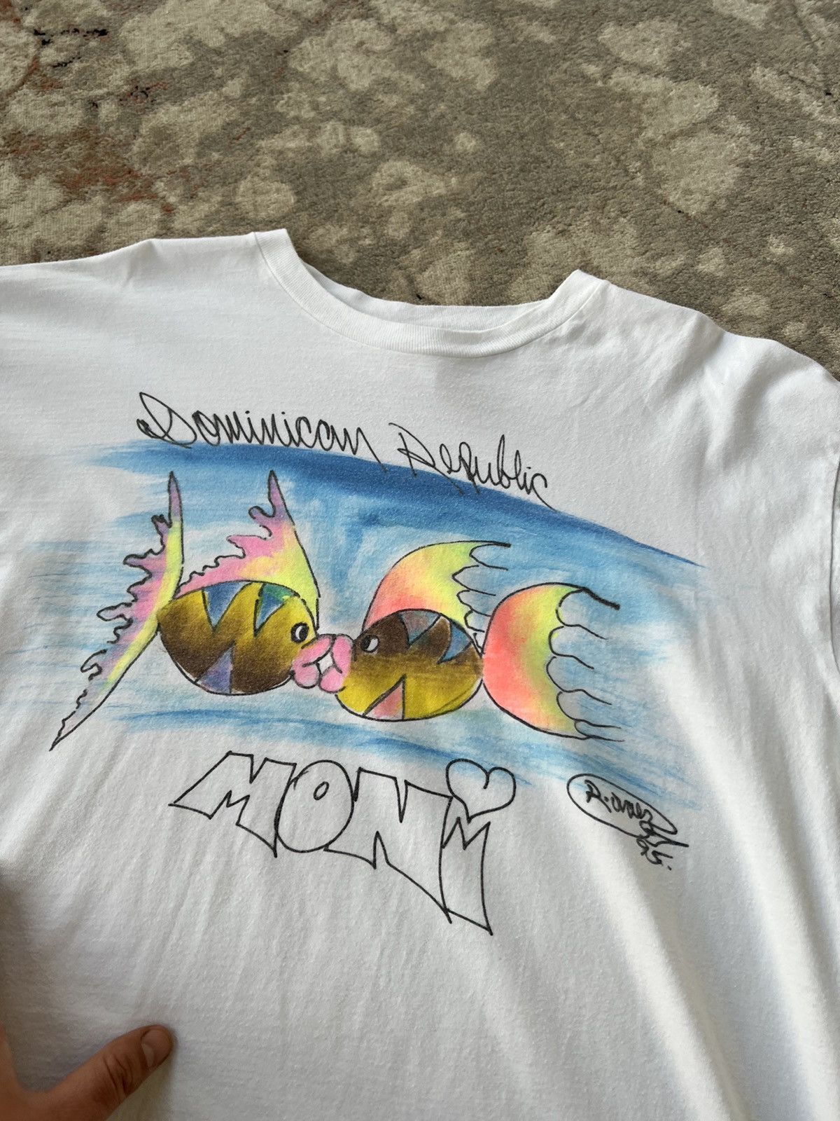 Vintage Dominican Republic Moni Vintage Tee Size US XL / EU 56 / 4 - 2 Thumbnail