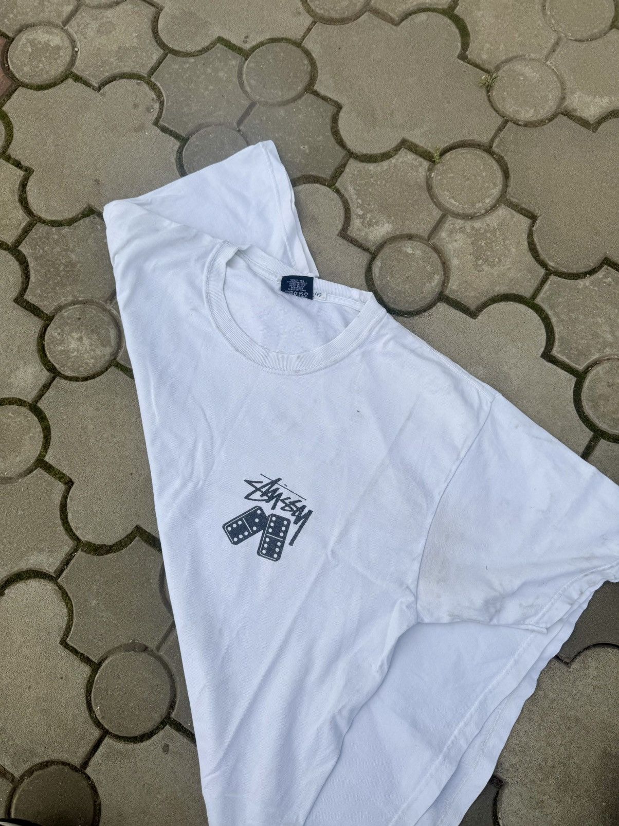 Stussy Vintage Stussy Dice Big Logo Tee Shirt Size US L / EU 52-54 / 3 - 4 Thumbnail