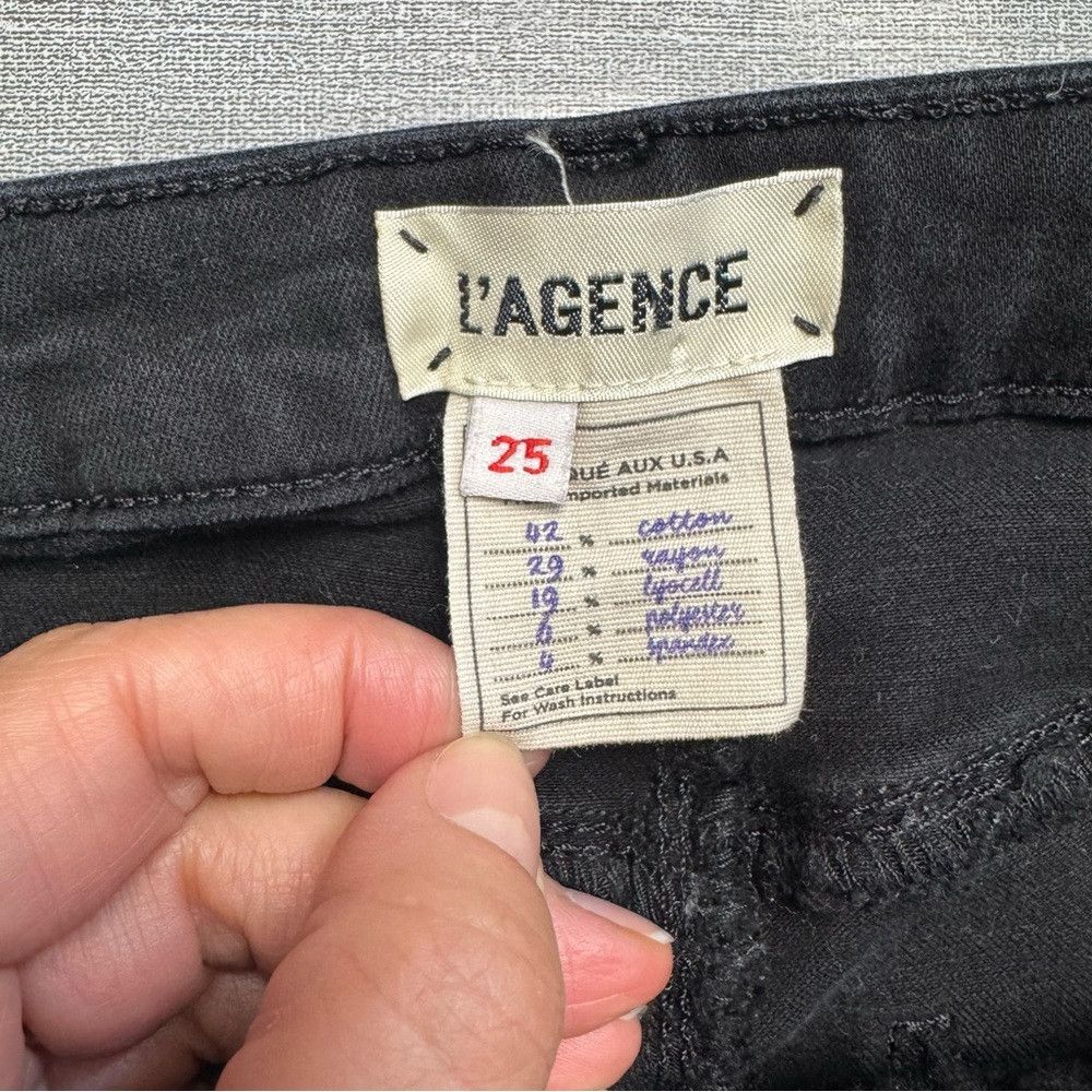 L'AGENCE L'AGENCE Margot Crop Skinny Black Pants Size 25'' Size 25" / US 0 / IT 36 - 5 Thumbnail