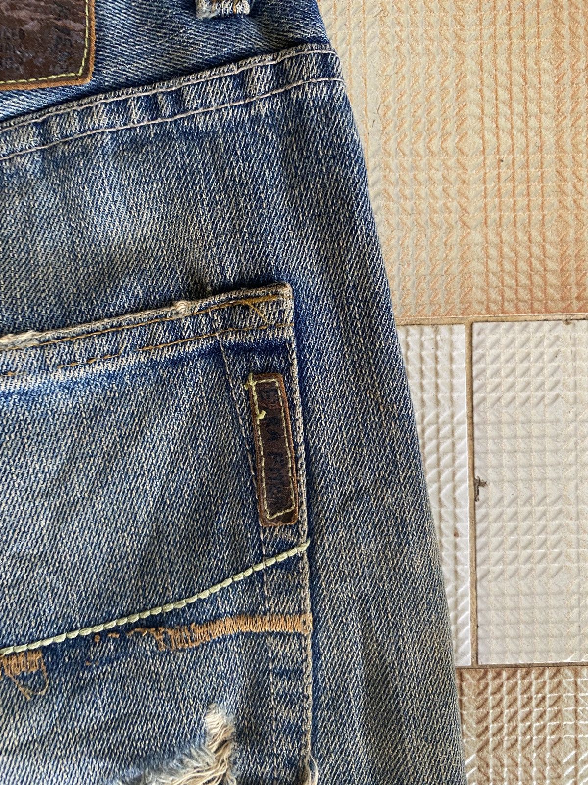 Beauty Beast × PPFM Vintage ezra stitch flare denim Size US 30 / EU 46 - 9 Thumbnail