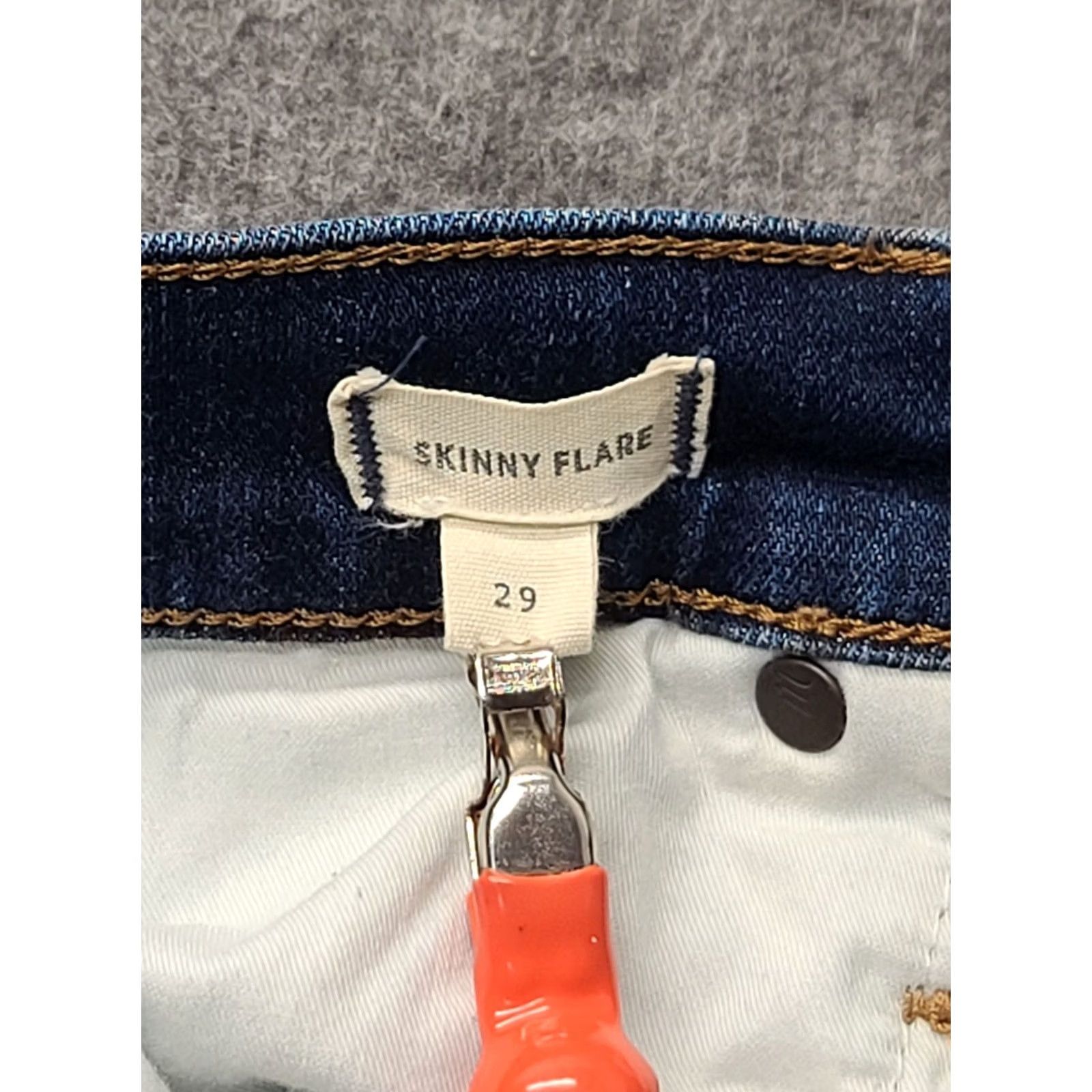 Madewell Madewell Jeans Womens 29x30 Skinny Fit High Rise Distressed Stretch Denim Blue Slim Buckle Bke 30 Day Returns Womens Size 29" - 3 Thumbnail