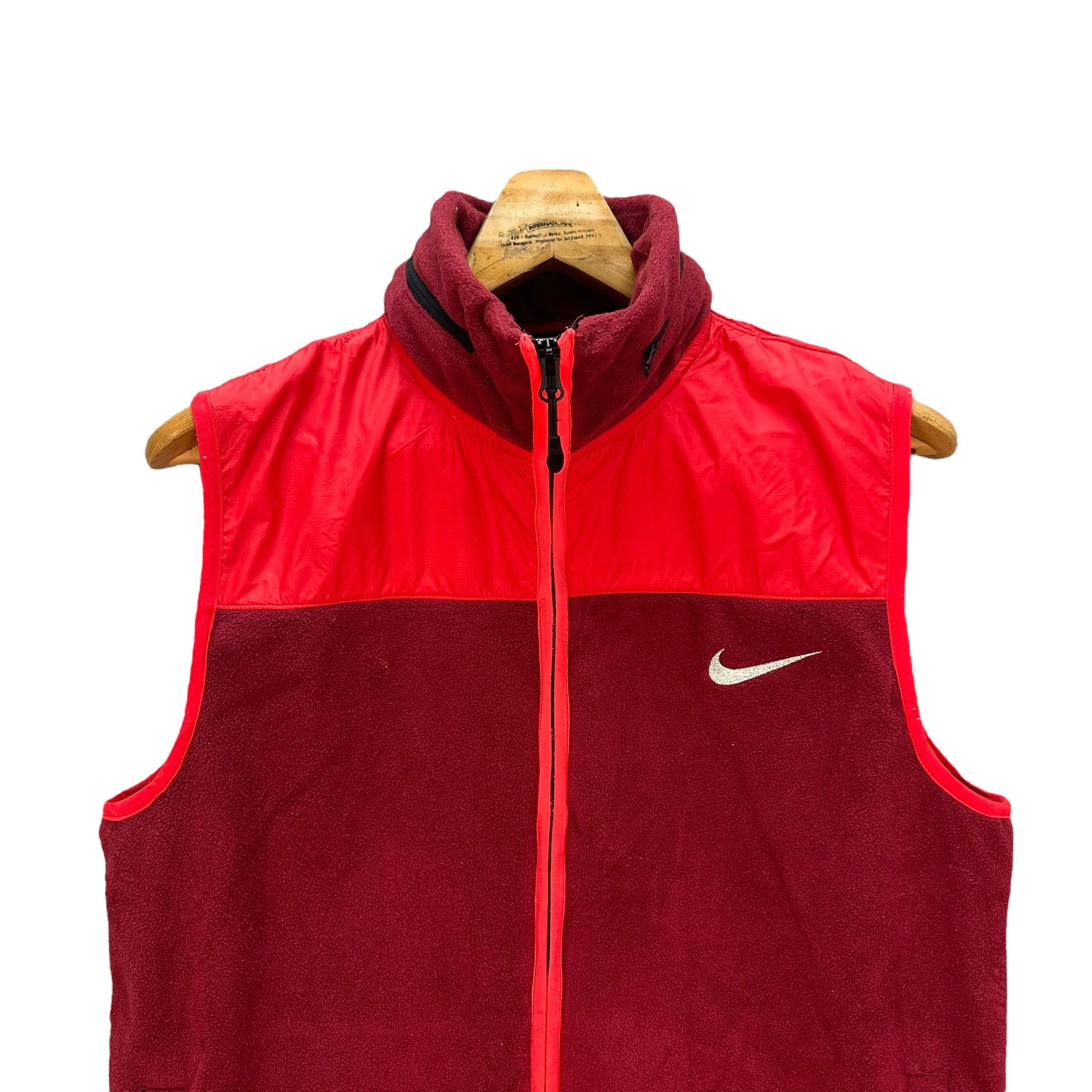 Nike NIKE MAROON FLEECE VEST #8959-42 Size US L / EU 52-54 / 3 - 2 Thumbnail